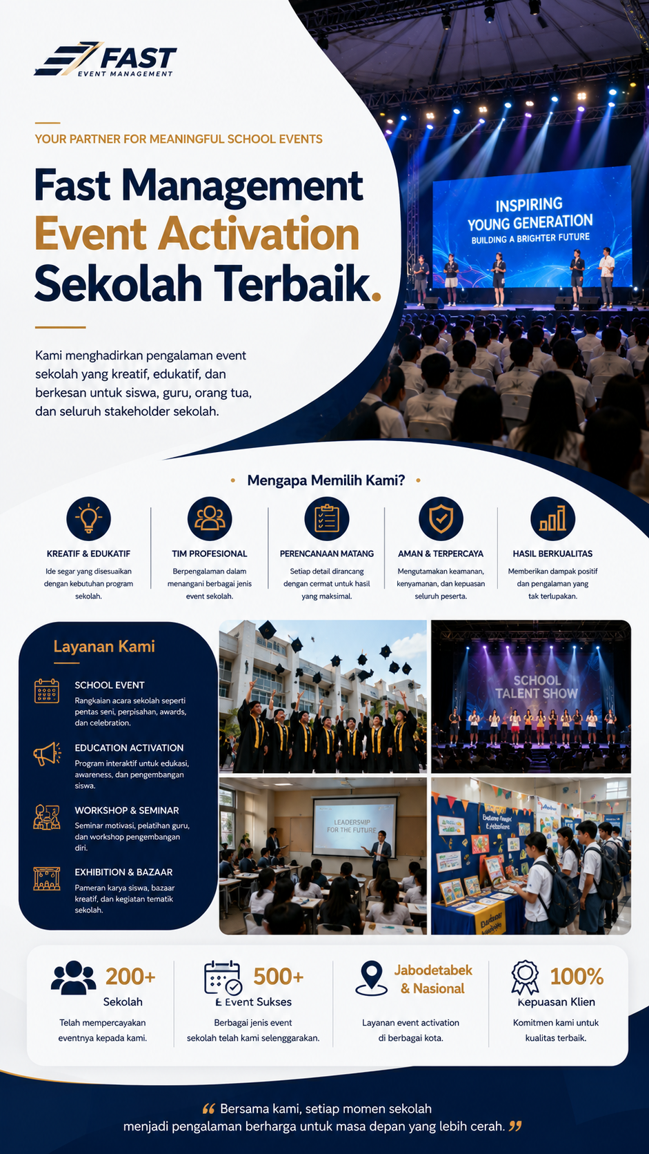 Fast Management Event Activation Sekolah Terbaik