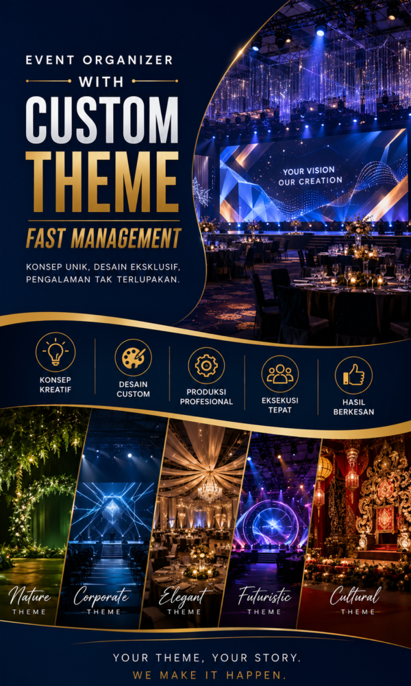 Event Organizer with Custom Theme Fast Management