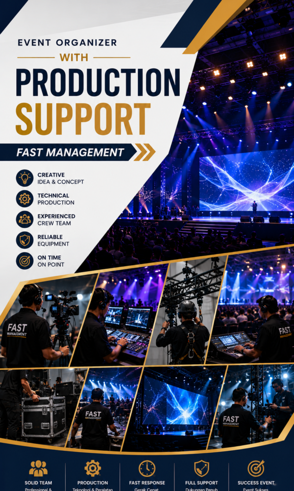 Event Organizer with Production Support Fast Management