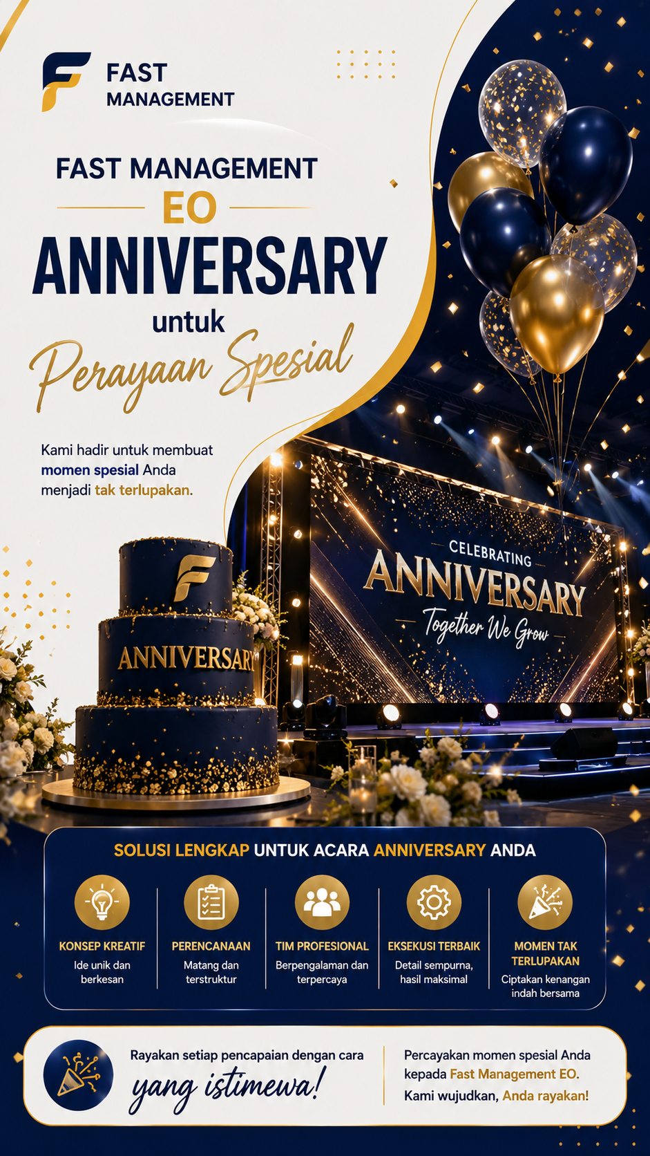 Fast Management EO Anniversary untuk Perayaan Spesial