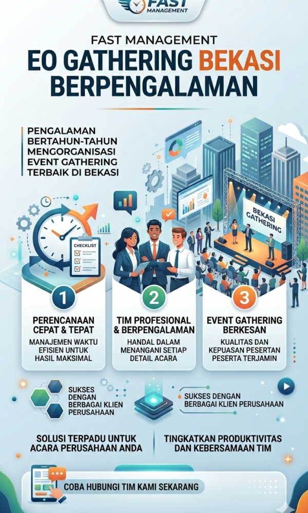 Fast Management EO Gathering Bekasi Berpengalaman