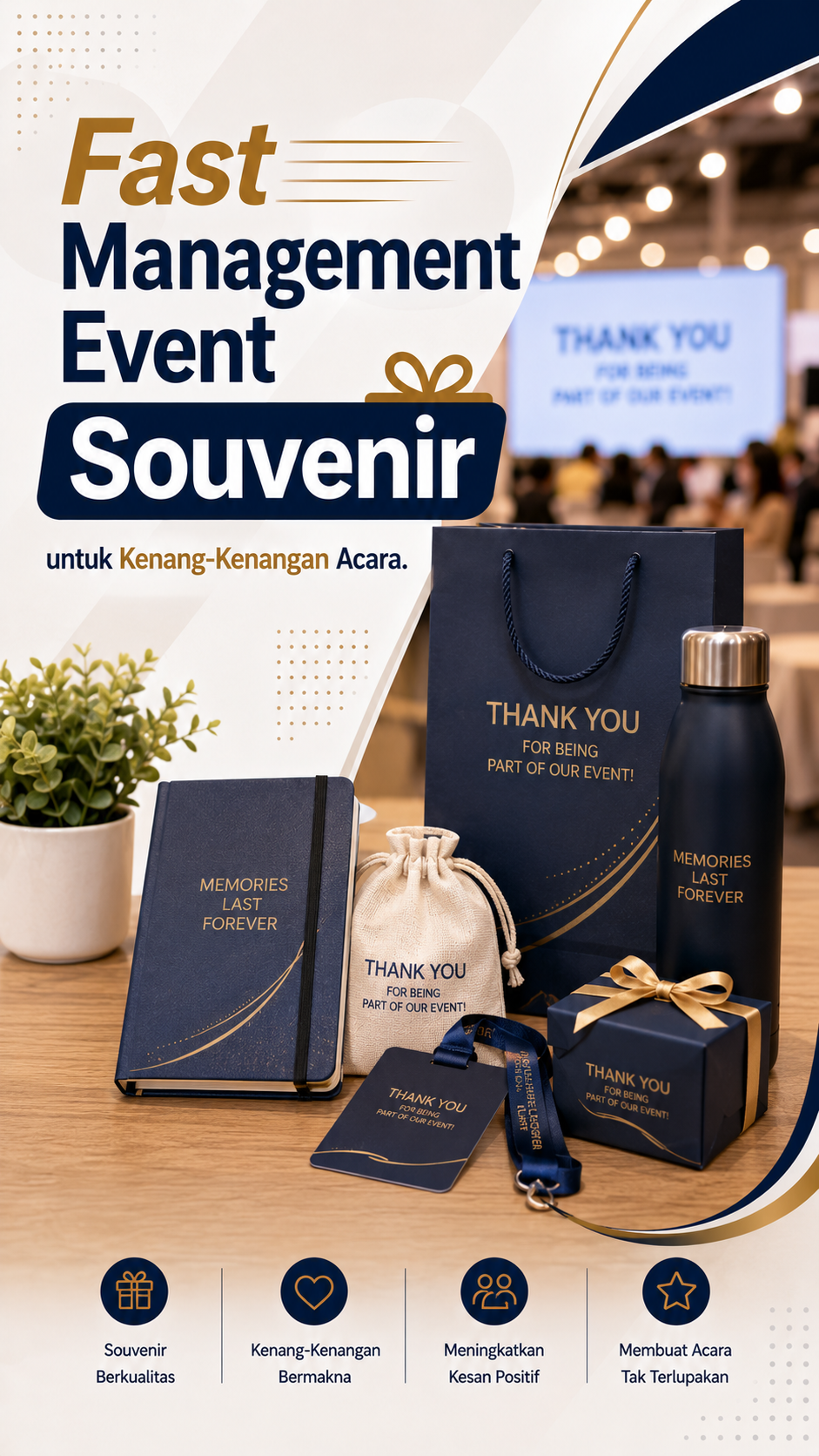 Fast Management Event Souvenir untuk Kenang-Kenangan Acara