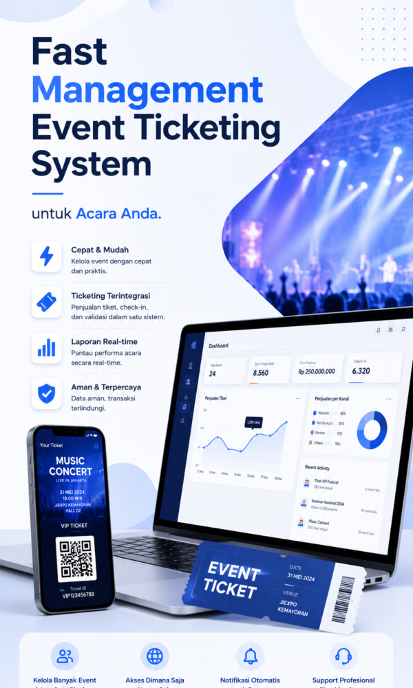 Fast Management Event Ticketing System untuk Acara Anda