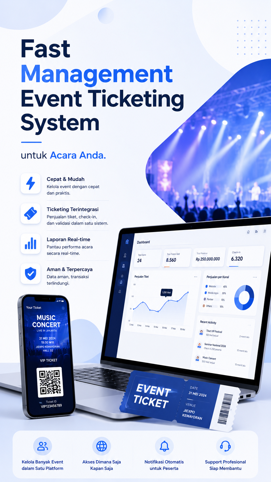 Fast Management Event Ticketing System untuk Acara Anda