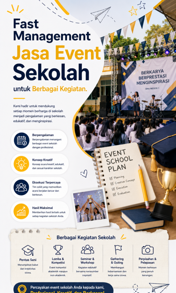 Fast Management Jasa Event Sekolah untuk Berbagai Kegiatan