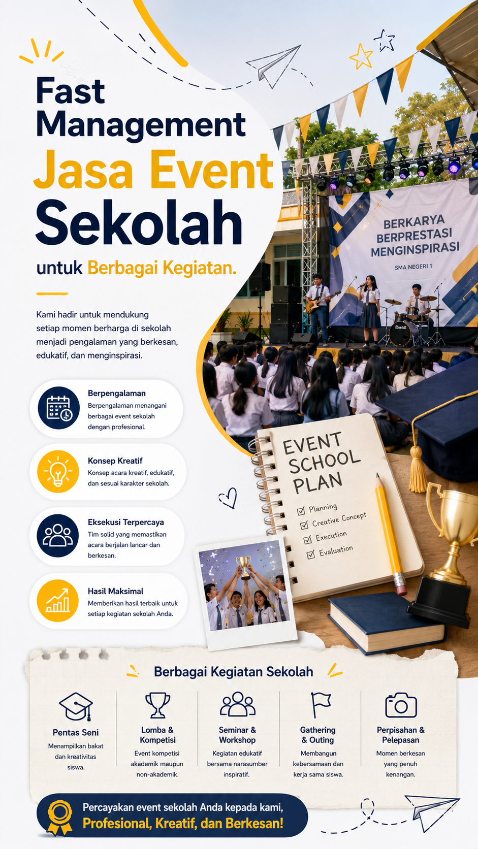 Fast Management Jasa Event Sekolah untuk Berbagai Kegiatan